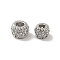 Crémaillère placage micro en laiton pavent perles cubes de zircone, longue durée, sans plomb et sans cadmium, ronde