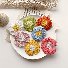 Cute Daisy Flower Hair Clip for Girls - Knitted, Charming, Under 6cm.