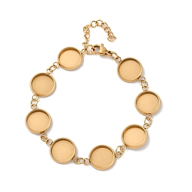 Ионное покрытие (ip) 304 изготовление браслетов из нержавеющей стали с круглым поддоном, без свинца, без кадмии и без никеля