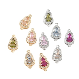 Латунные микропаве звенья-коннекторы из кубического циркония, ссылки на калабаш