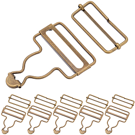 6Bags Adjustable Alloy Buckle, For Bib Pants