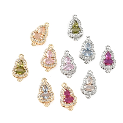 Латунные микропаве звенья-коннекторы из кубического циркония, ссылки на калабаш