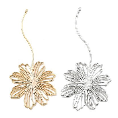 Латунные подвески, без кадмия, без никеля и без свинца, цветок