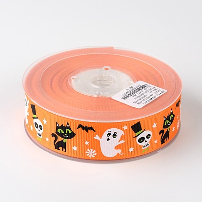 Grosgrain Ribbon For Halloween, 1 inch(26mm), about 100yards/roll(91.44m/roll)