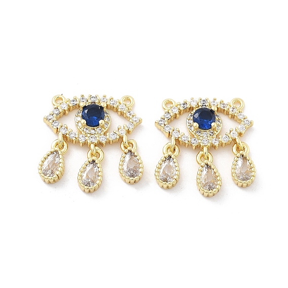 Латунные микро проложить кубического циркония подвески, Злые чары глаз, без кадмия и без свинца, стойки покрытие, долговечный