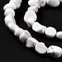 Natural Howlite Beads Strands, Nuggets, Tumbled Stone
