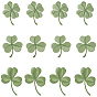 18 шт. 3 стили клевер компьютерная вышивка ткань приклеиваемые/пришиваемые аппликации, аппликации в виде птиц, аксессуары для костюма