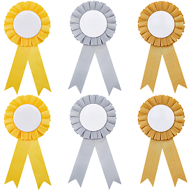 Атласная ткань с оправой из жести., плоско-круглые, платина