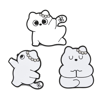 Рождественские эмалевые булавки, булавки для рюкзаков со стразами из сплава