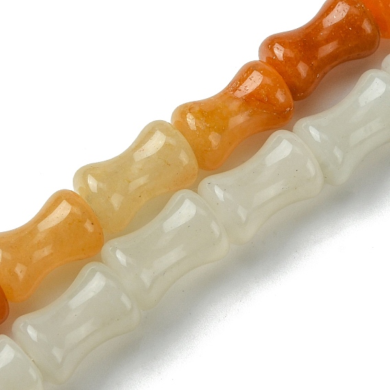 Естественно авантюрин бисер пряди, бамбуковая форма