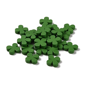 Perles en bois en forme de fleur de prunier