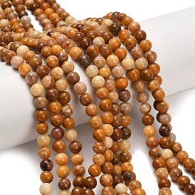 Природный агат бисер нитей, круглые
