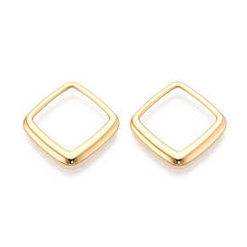 Латунные подвески, без никеля , квадратный