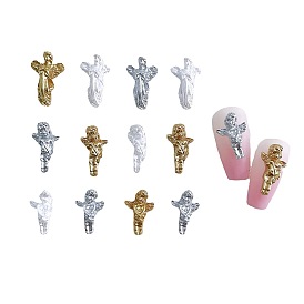 Cabujones anaglifos de resina de ángel y diosa, accesorios de decoración de uñas para mujeres