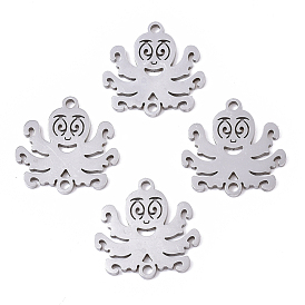 201 Stainless Steel Links Connectors, Laser Cut, Octopus