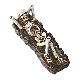 Resin Incense Burners,  Incense Holders, Home Office Teahouse Zen Buddhist Supplies, Skull