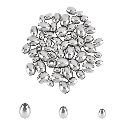 304 Stainless Steel Beads, Barrel
