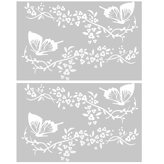 ПВХ мультяшные самоклеящиеся наклейки на машину, водонепроницаемые цветочные бабочки декоративные наклейки для автомобиля для украшения автомобиля