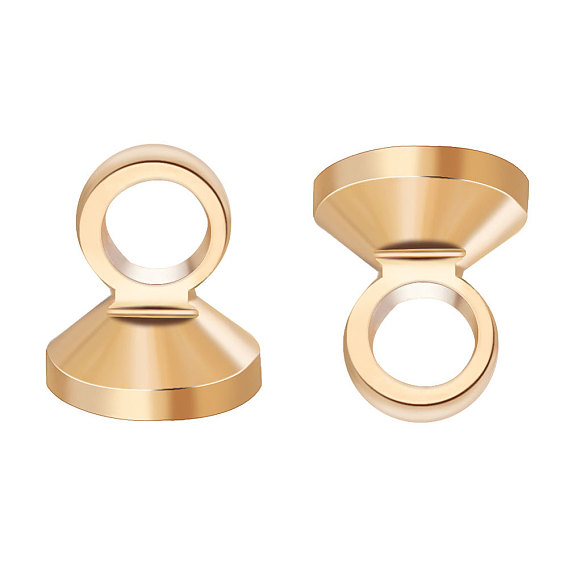 Brass Pendant Bails, Long-Lasting Plated