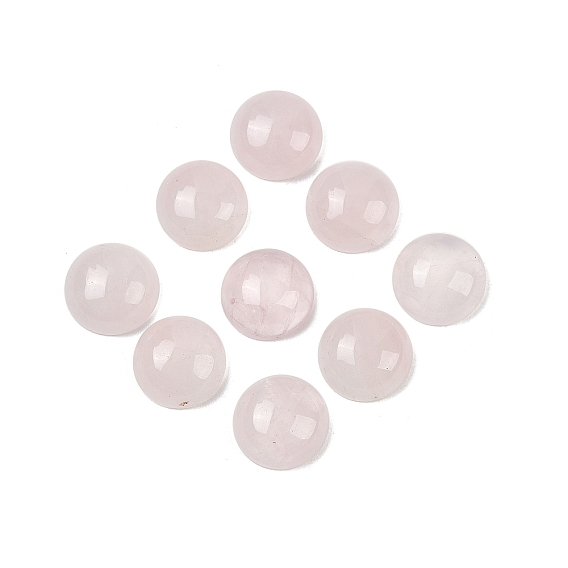 Природного розового кварца кабошонов, полукруглые / купольные