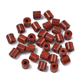 Натуральный красный бисер яшма, колонка