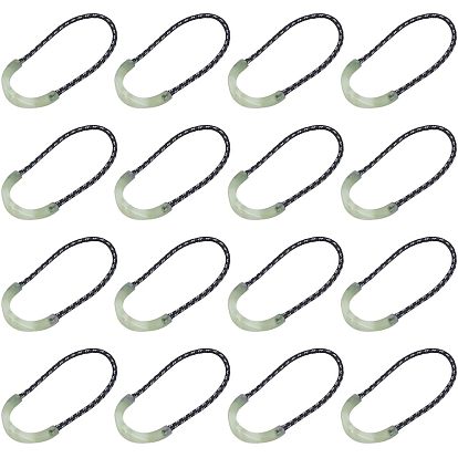 30 шт. светящиеся пластиковые застежки-молнии, светящийся в темноте U-образный удлинитель