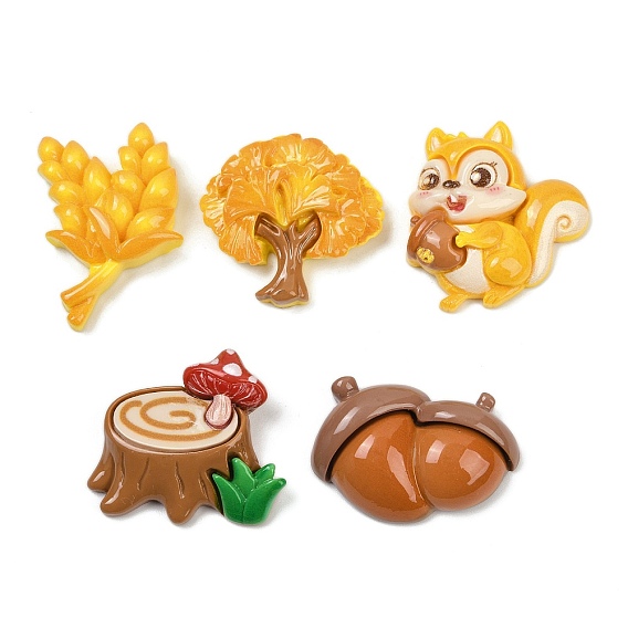 Тема "урожай на ура" непрозрачные смоляные кабошоны