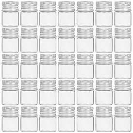 100шт пустые пробирки для хранения стеклянных бусин, с алюминиевой крышкой с платиновым покрытием и силиконовой пробкой., колонка