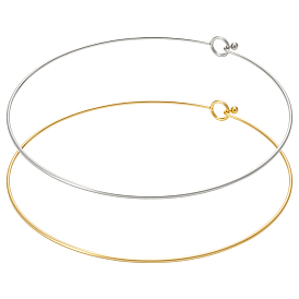 2шт. 2 цвета, жесткий чокер из нержавеющей стали для изготовления