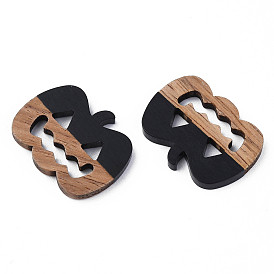 Филигранные столярные изделия из смолы и орехового дерева, тыква Тыква-фонарь, для Хэллоуина