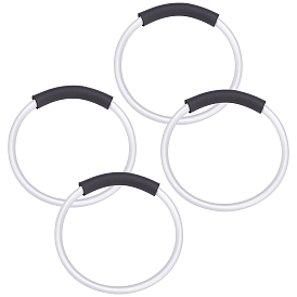 CHGCRAFT 4Pcs Round Ring Shaped Aluminum Bag Handles, with EVA, for Bag Replacement Accessories