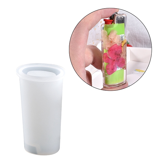 DIY силиконовая зажигалка защитная крышка держателя формы, формы для литья смолы, для уф-смолы, изготовление ювелирных изделий из эпоксидной смолы