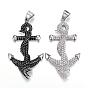 316 хирургические подвески из нержавеющей стали, со стразами, якорь