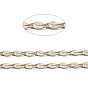 Brass Dapped Curb Chains, Twisted Chains, with Spool, Soldered
