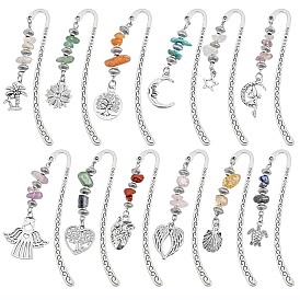 Signet alliage, avec des pendentifs en pierres précieuses et alliages naturels et synthétiques, forme mixte