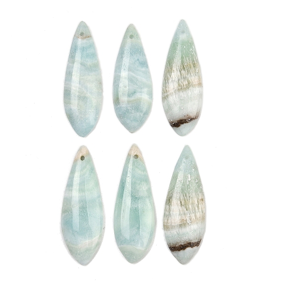 Подвески из натурального гемиморфита, слезинки