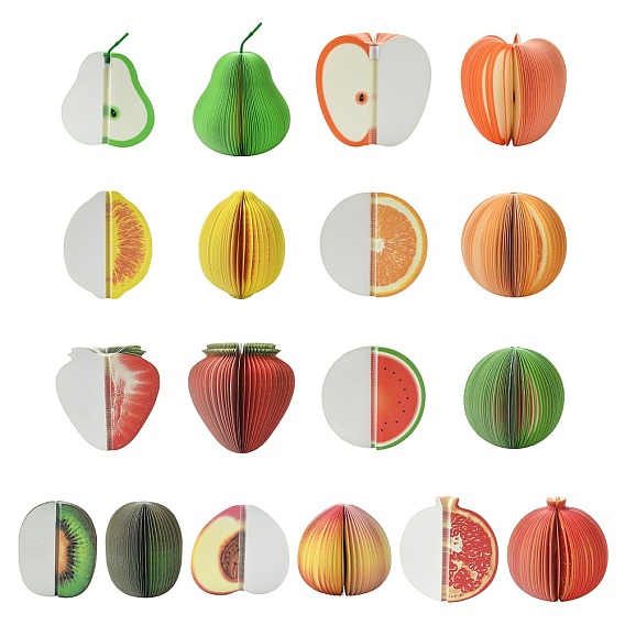 9 шт. 9 стили бумаги для записей с фруктовой тематикой