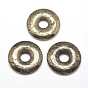 Donut/Pi Disc Natural Pyrite Pendants