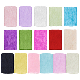 16 шт. 16 цветов, самодельная роза из крепированной бумаги, самодельные бумажные материалы для изобразительного искусства