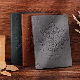 3блокнот из искусственной кожи с тиснением d, a5 журнал образцов якоря и руля, для школьных канцелярских принадлежностей