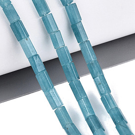 Natural Amazonite Beads Strands, Hexagonal Prism