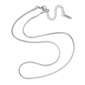 Ion Plating(IP) 304 Stainless Steel Snake Chain Necklace for Men Women