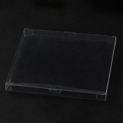 Caja de regalo plegable de PVC para almacenamiento, Rectángulo
