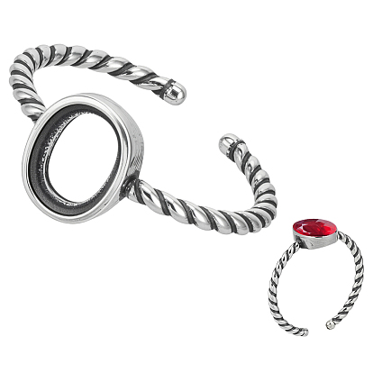 1pc 925 регулируемые компоненты кольца из стерлингового серебра, настройки овальных колец, 1Замшевая ткань из ПК, квадратная салфетка для полировки серебра