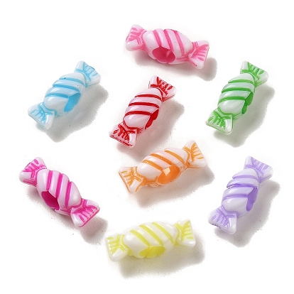 Непрозрачный акрил европейского бисера, ремесла стиль, конфеты