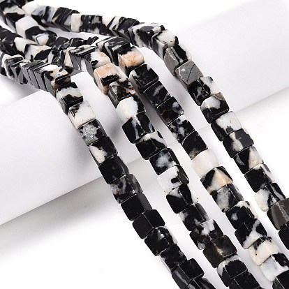 Природные зебры яшмы бисер нитей, кубические