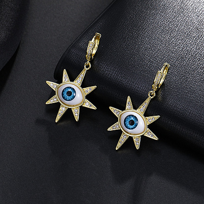 Gold Plated Star and Evil Eye Earrings for Women - Trendy Fashion Jewelry Collection