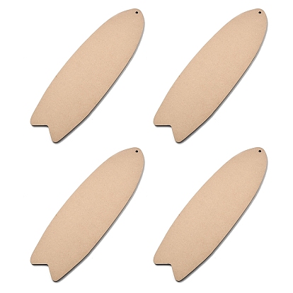 Unfinished Wooden Pendant Decorations, Fish