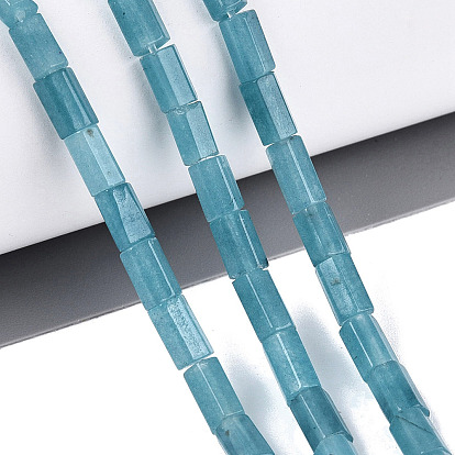 Natural Amazonite Beads Strands, Hexagonal Prism