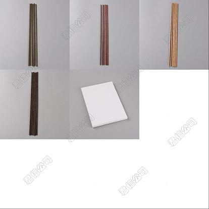 4 Colors Fiber Diffuser Replacement Sticks, Fragrance Refill Reed Sticks, Rattan Sticks